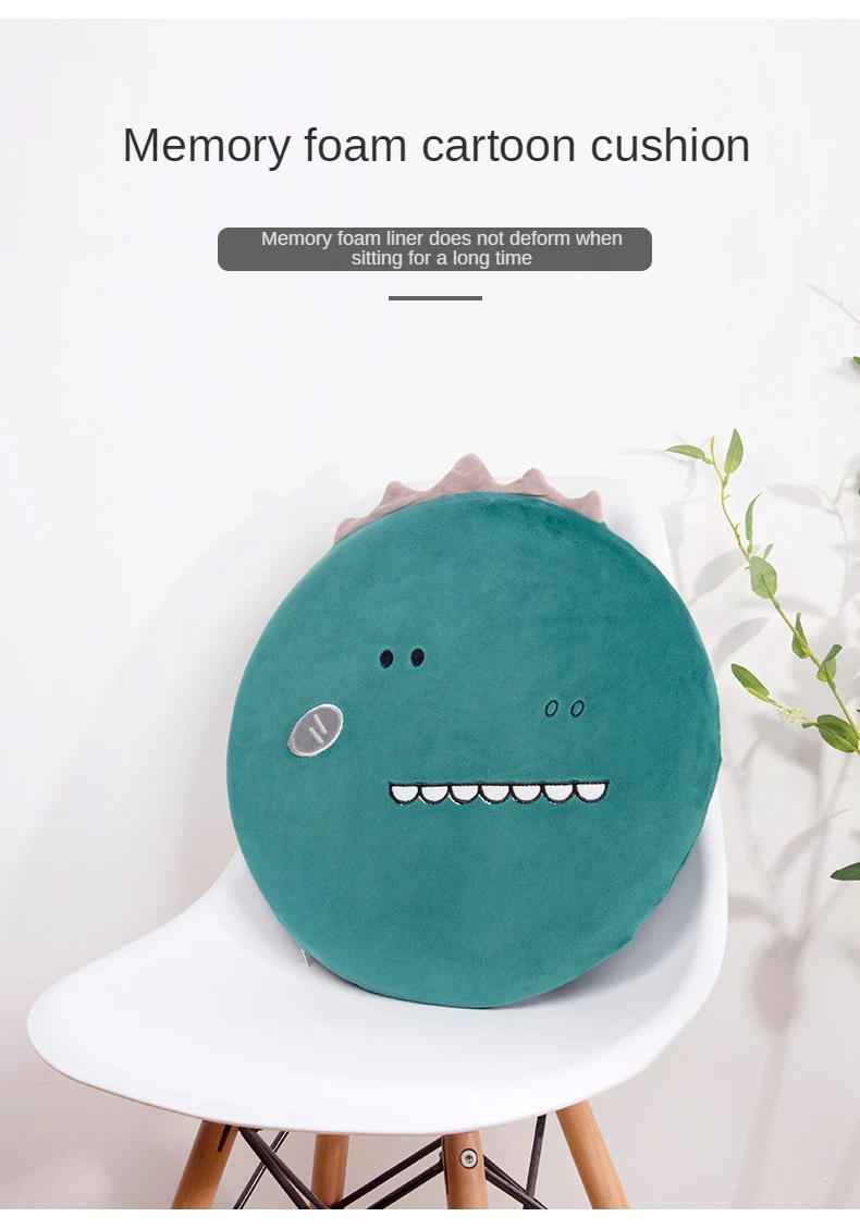 House Decoration Round Cushion Beautiful Hip Cushion Japanese Cute Memory Foam Solid Color Tatami Cushion Car Office Cushion