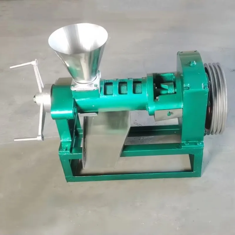 Small Screw Oil Press Machine, 1-2 TPD Mini Oil Expeller with 5.5kW Motor for Home Use Sunflower Soybean Peanut Seed Mill FWX