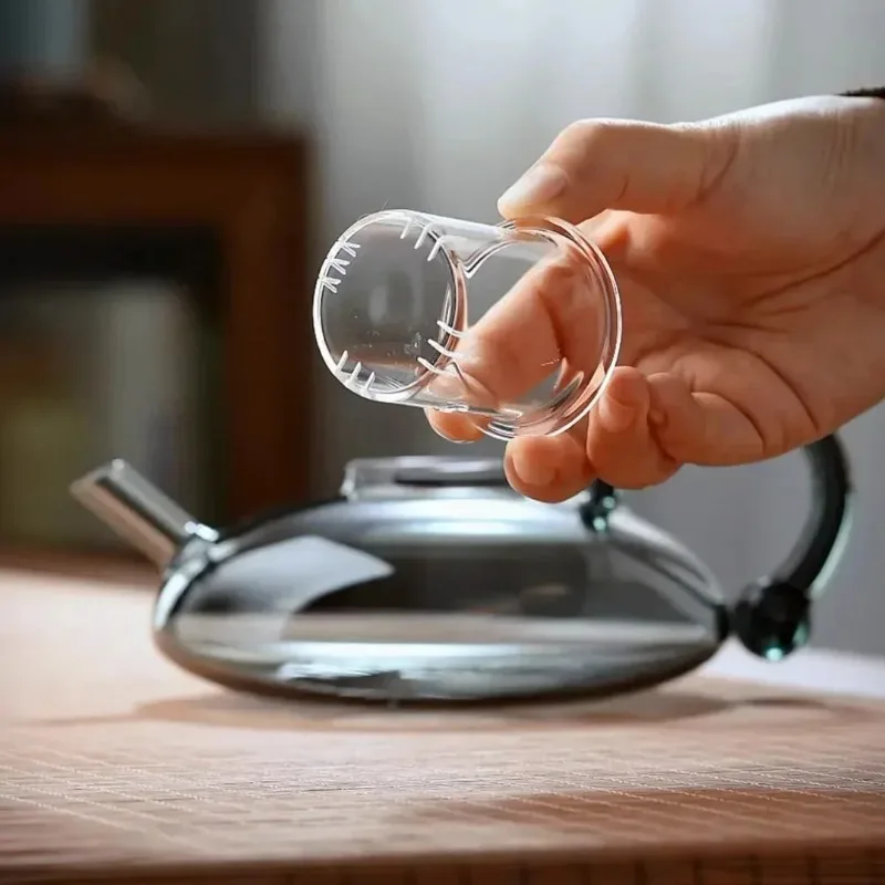 Borosilicate Transparent Glass Teapot, Heat-resistant Electric Ceramic Stove, Heated Afternoon Tea, Coffee Pot, Kettle