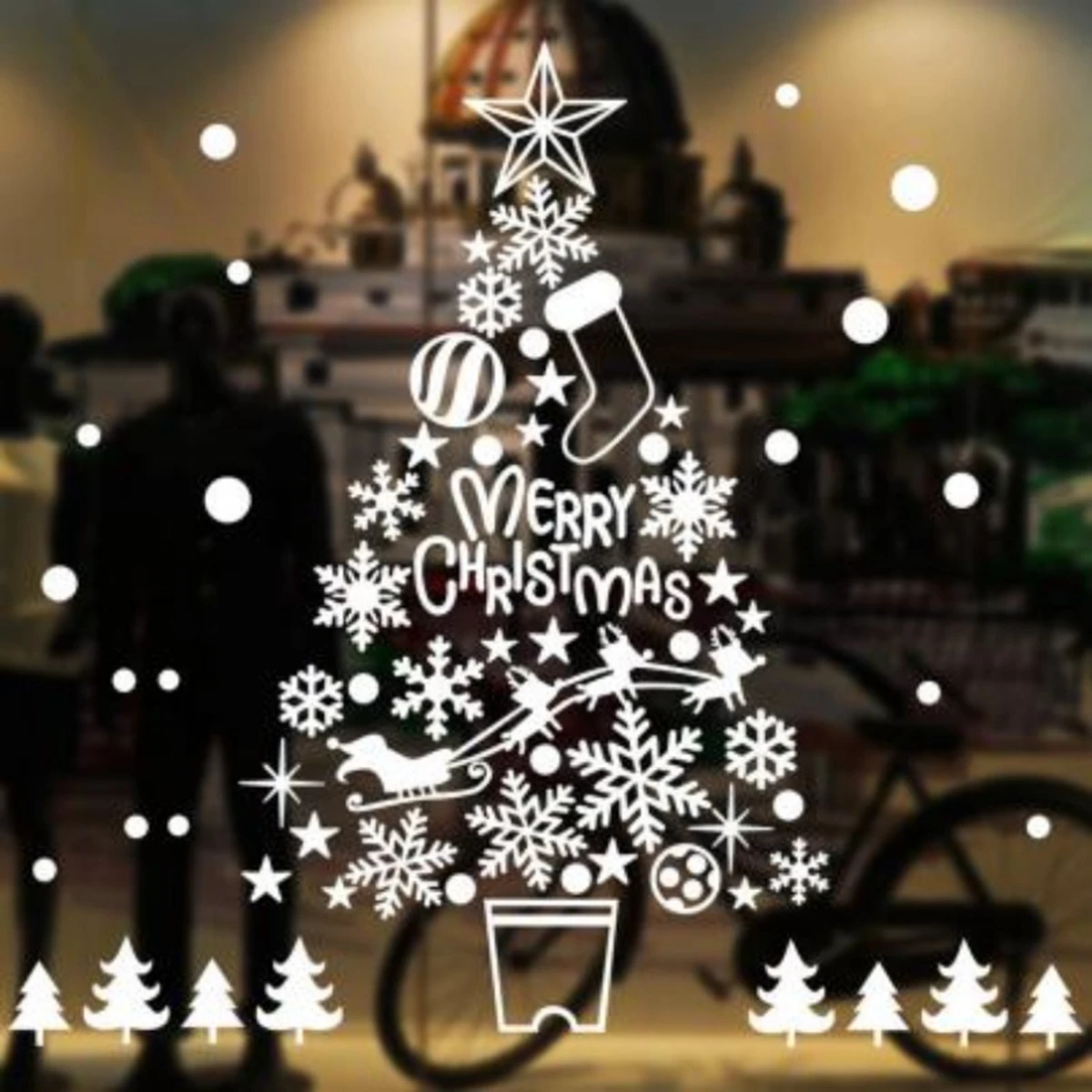 1 Adesivo de Natal para Janela - Snowflake Window Decal avaliação e preço