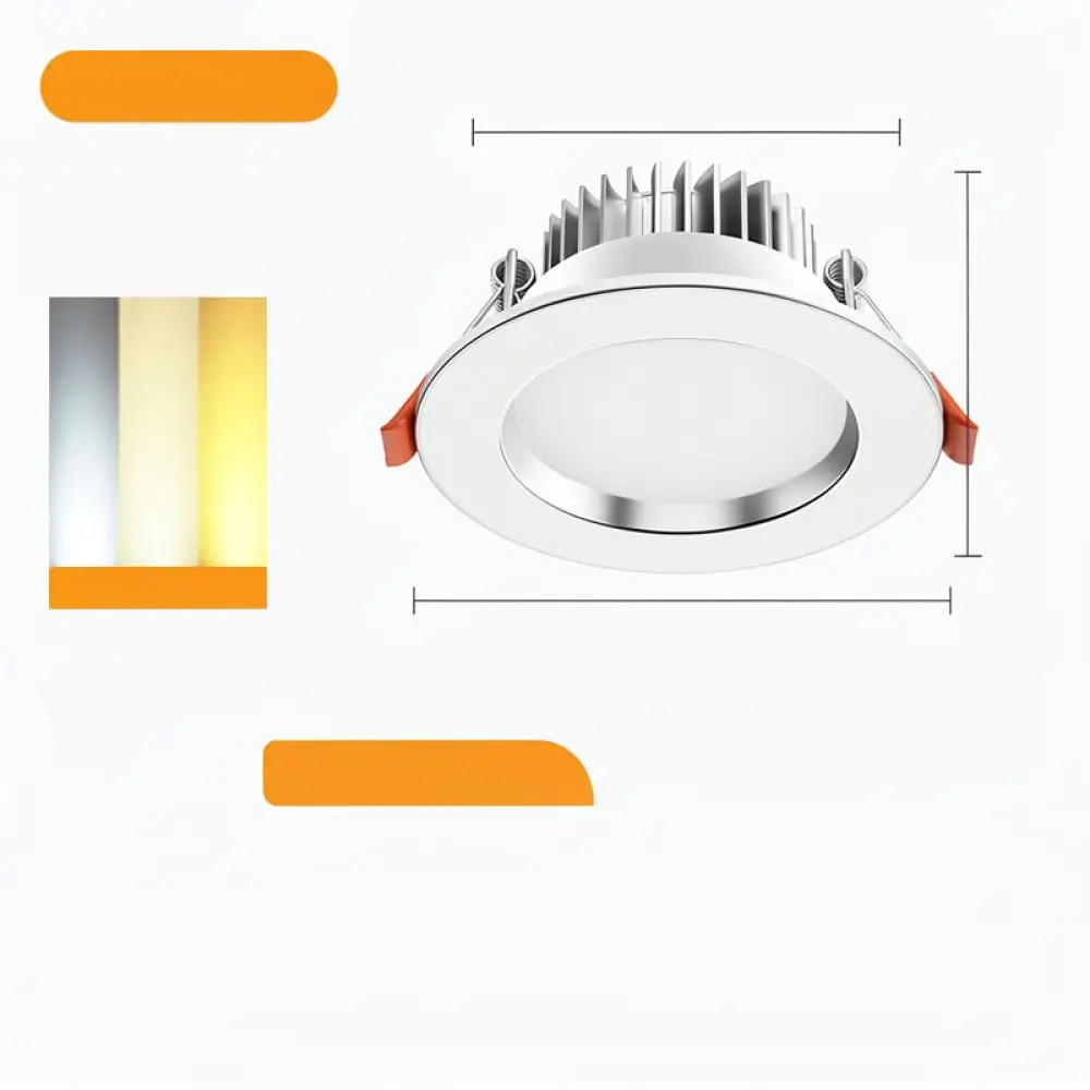 Modern Recessed LED Downlight Full Spectrum Ceiling Spot Light Indoor Decorative Lighting Fixture For Living Room Hallway