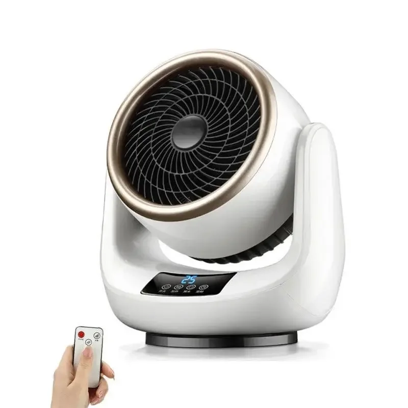 

Hot Sale Winter Portable Mini Fan Heater Home Small Office Can Swing Head Heating And Cooling Fan