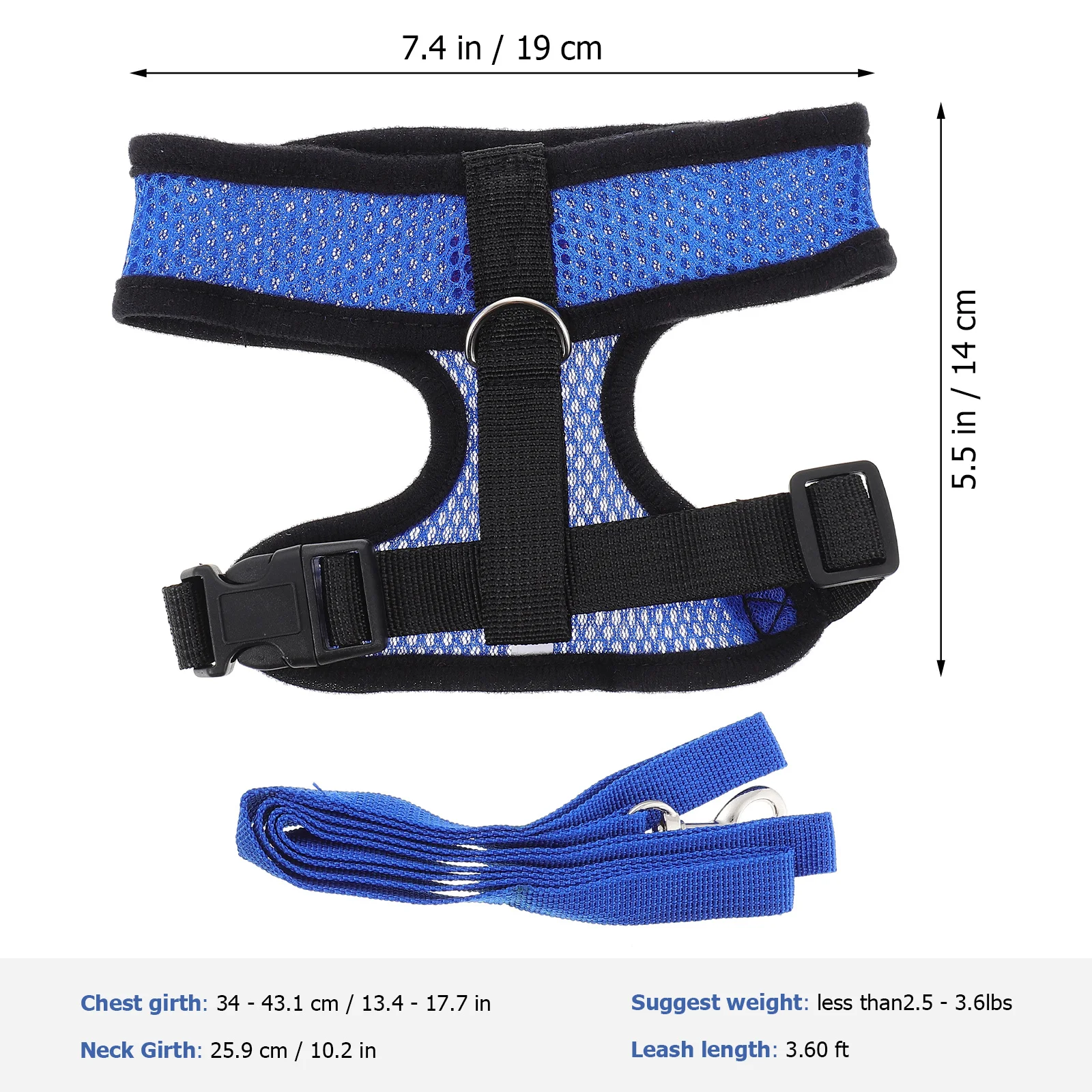 

Chicken Mesh Harness Breathable Vest Durable Pulling Rope Adjustable Suitable for Outdoor Scene Party Long Leash for Geese Ducks