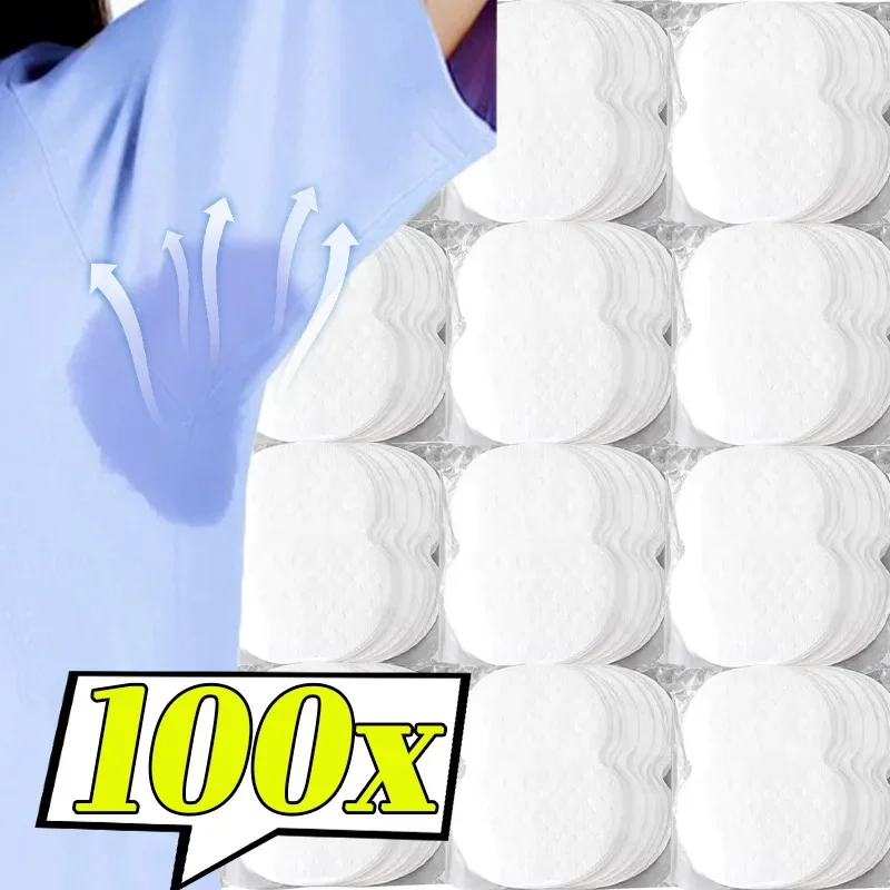 100pcs Invisible Underarm Sweat Pads for Women Men Anti Perspiration Summer Clothing Deodorant Care Antiperspirant Shield Pads