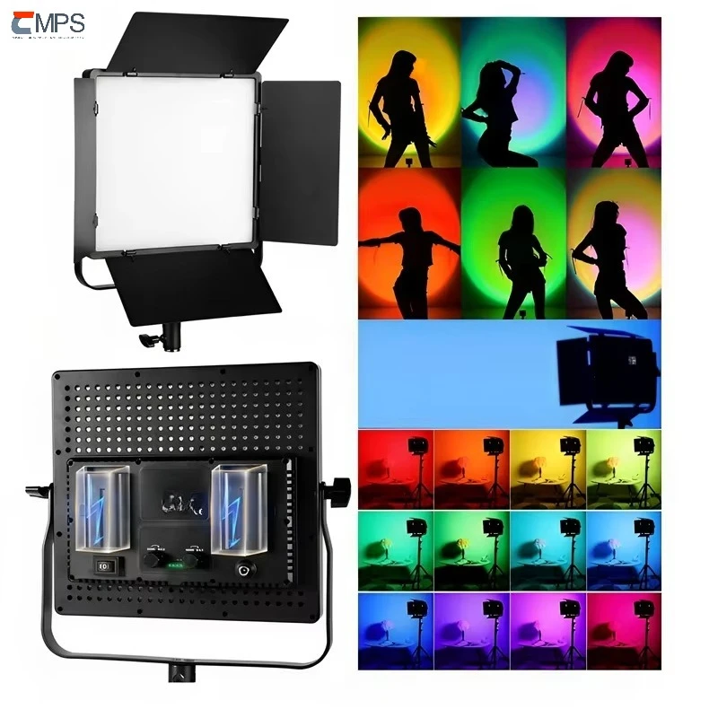 LED 660 RGB Photographer Equipment Film Photo Video Studio LED Panel Light Photography Live Stream Selfie Beauty Show Flat Lamp