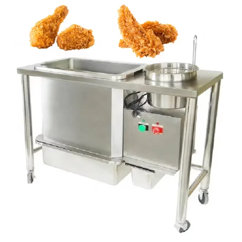 Electric KFC Equipment Bread Table Batter and Bread Machine Fried Shrimp Fried Chicken Bread Machine