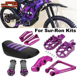 CNC Footpegs Motorcycle Accessories Seat Cover Grips Suspension Linkage Peg For Surron Sur Ron Light bee S X E-Bike JFG