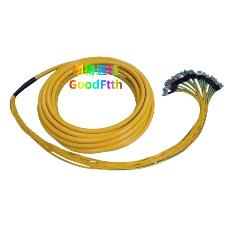 

24-жильный оптоволоконный косичка FC UPC SM G652D G657A1 G657A2 Breakout 24-жильный пучковый кабель GoodFtth