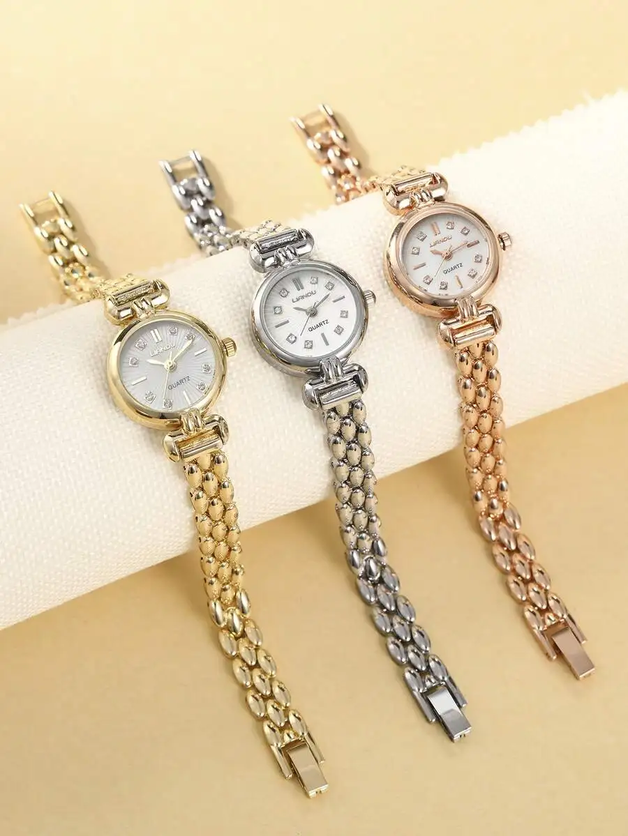 LIANDU LIANDU Women's Fashion Wrist Watch, Creative Multifunctional Compact Elegant Quartz Watch, Suitable For Daily Wear,