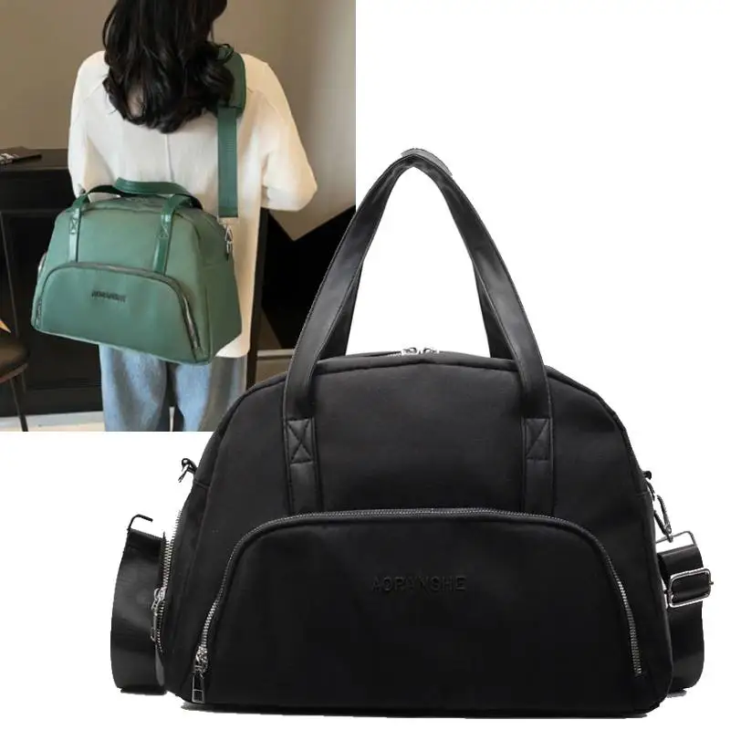 

Travel Duffel Bag with Shoes Pack Portable Hiking Handbag Dry Wet Outdoor Climbing Swimming Handheld Weekend Luggage Schoolbag