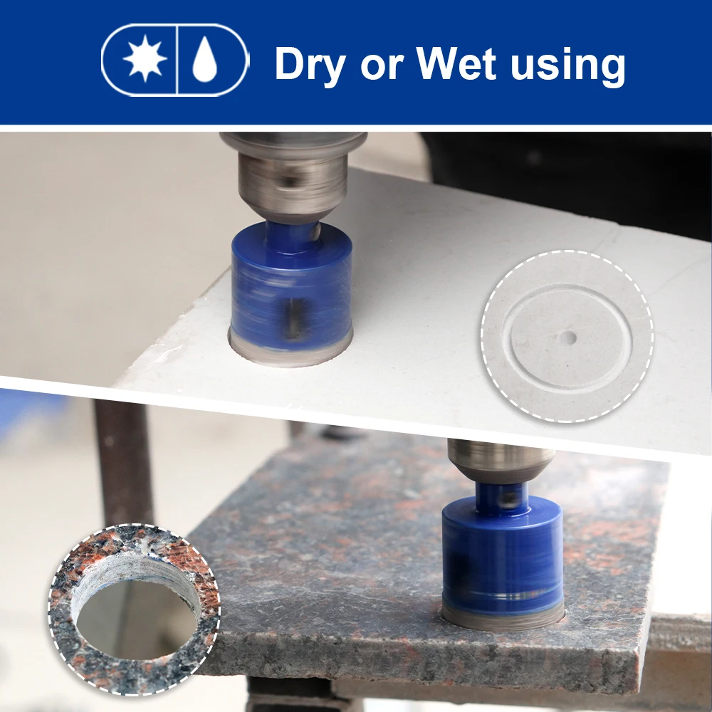 SHDIATOOL Dia20-68MM الماس الحفر الأساسية بت 1 قطعة ثقب الرخام المنشار فتاحة مع الطيار بت البناء ملموسة سيراميك الحفر بت