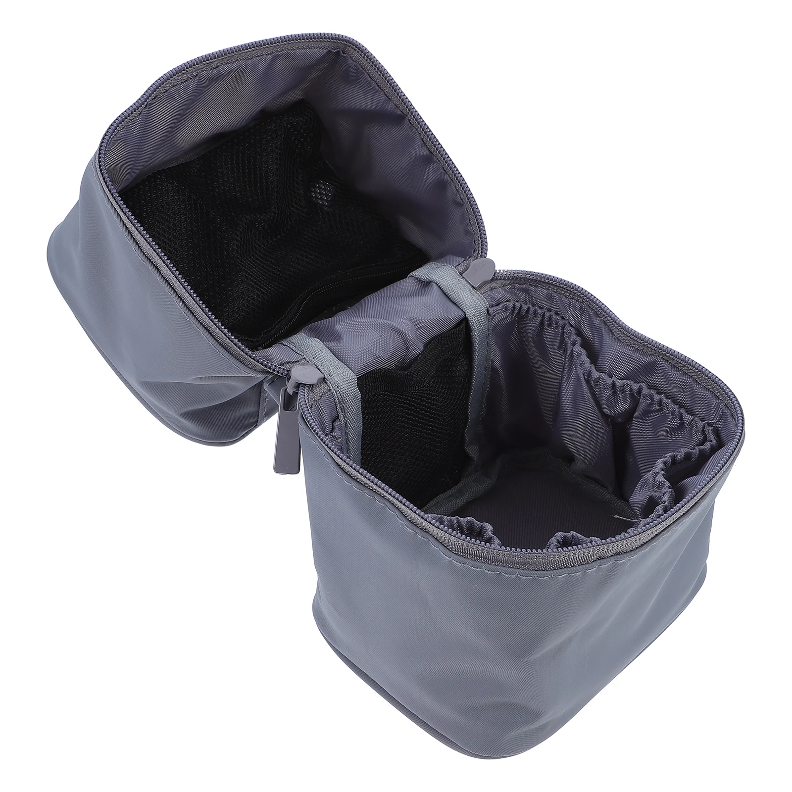 

Travel Toiletry Bag Hanging Storage Grey Tote Bags Women Makeup Organizer Portable For Home Outdoor Durable Practical