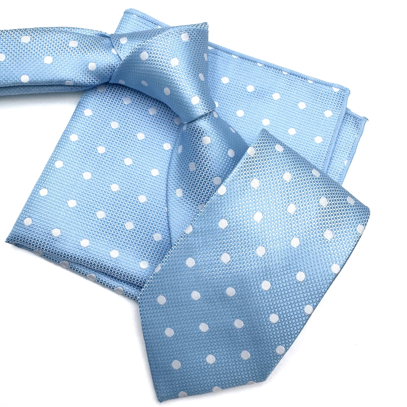 

Azure Mens Pocket Square Tie Dots Crimson Business Classic Suit GiftAcceossories