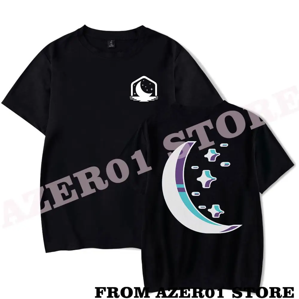 

Lunar Client Moon Color Block Merch T-shirt Print Summer Street Men/Women Streetwear Tshirt Short Sleeve