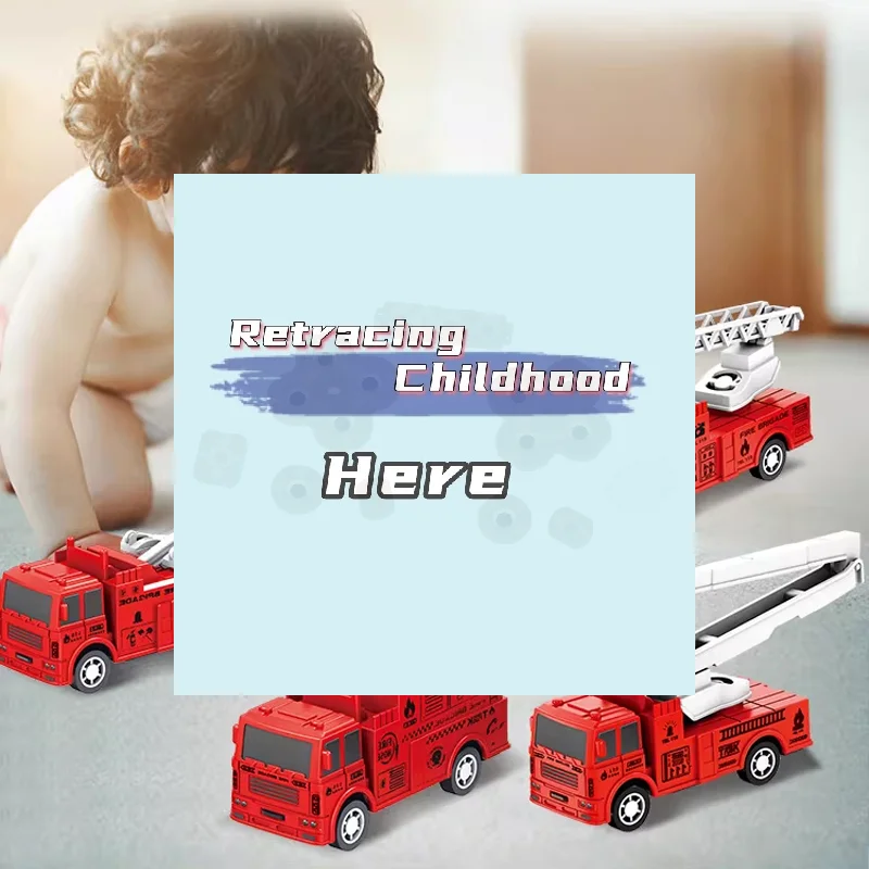 1Pc Random Kids Toy Car Inertia Sanitation Truck Models Pull Back Engineering Vehicle Boys Toys Gifts For Children-TOY
