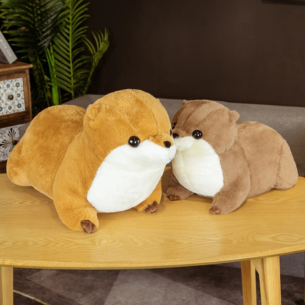 かわいいカワウソのぬいぐるみ子供用ソフトで抱き心地の良い友達赤ちゃんの睡眠枕人形