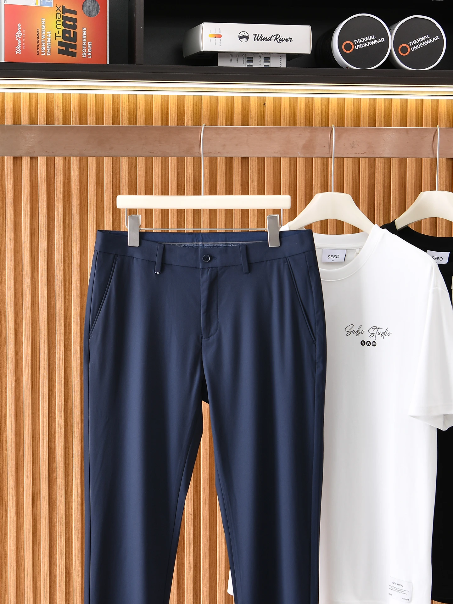 

Business Casual Men's Summer Pants Quick Dry Breathable Fashionable Straight Leg Pants Polyester Nylon Spandex Blend