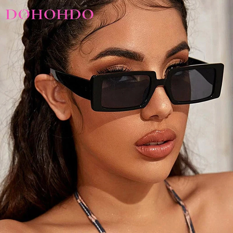 

Women Sunglasses Fashion Vintage Rectangle Frame Square Sunglass Men Sun Glasses Ladies Travel Eyewear UV400 Gafas De Sol Mujer