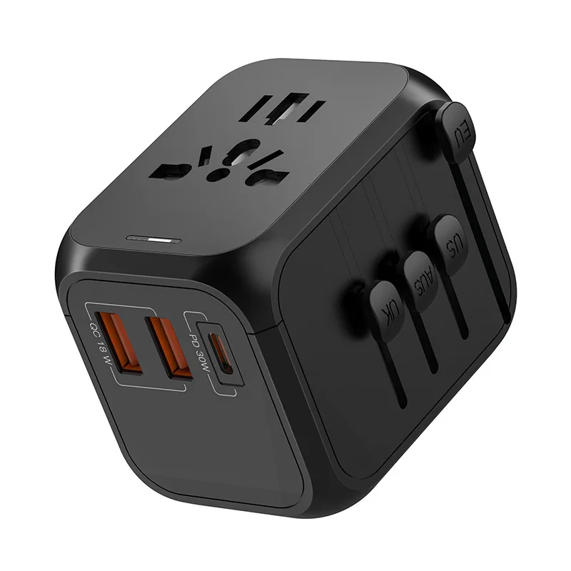 

Multi Functional Travel Charger Fast Charging Pd30w Conversion Plug Converter Us Standard Eu And Uk Standard Au Standard 309pq