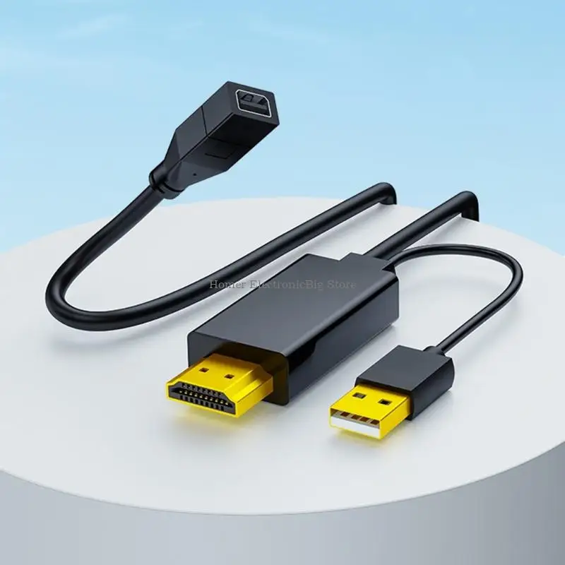 Заглушки воспроизводите HDTV в Mini DP -конвертер.