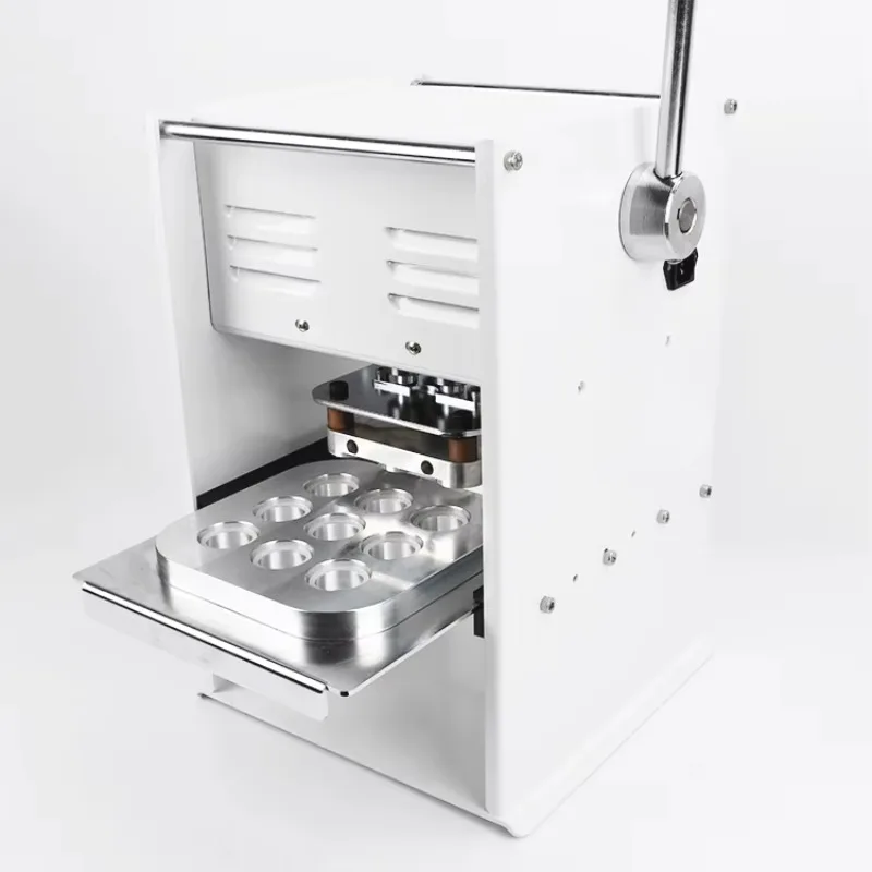 

Manual Plastic Cup Aluminium Foil Empty Nespresso Coffee Capsule Heat Sealing Machine