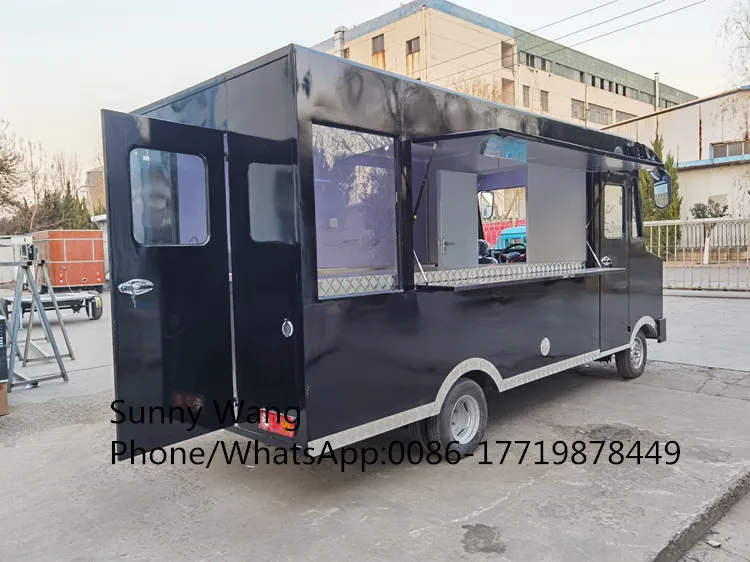 شاحنة الغذاء مهرجان شاحنة طعام كهربائية مخصصة كابينة تصوير كشك عربة البيتزا هوت دوج الآيس كريم فان القهوة