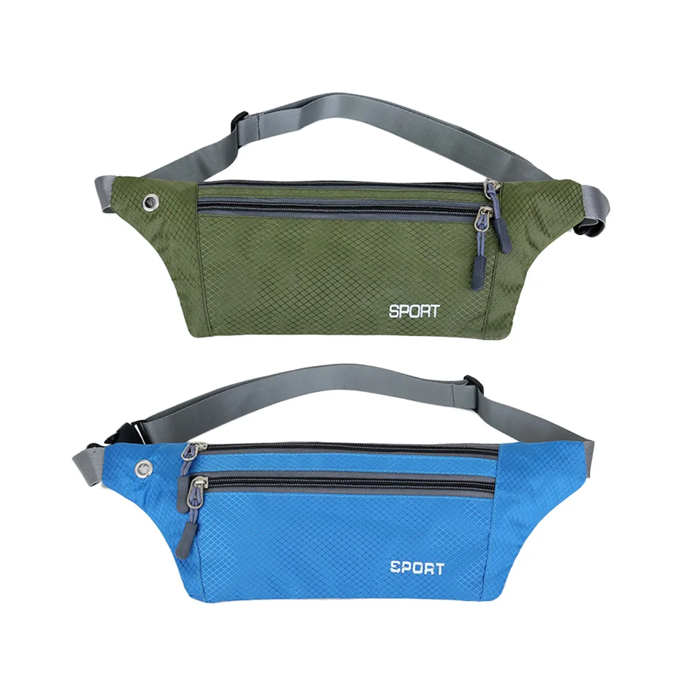 حقيبة خصر رياضية خارجية باللون الأزرق السماوي خفيفة الوزن للركض والمشي لمسافات طويلة والتسلق والتخييم بسعة كبيرة وحقيبة خصر للتمرين