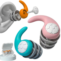 Sleep Noise Cancelling Ear Plug Soft Silicone Soundproof Sleep Aid Earplugs for Airplane Travel Anti-Noise Earplugs Repeatable