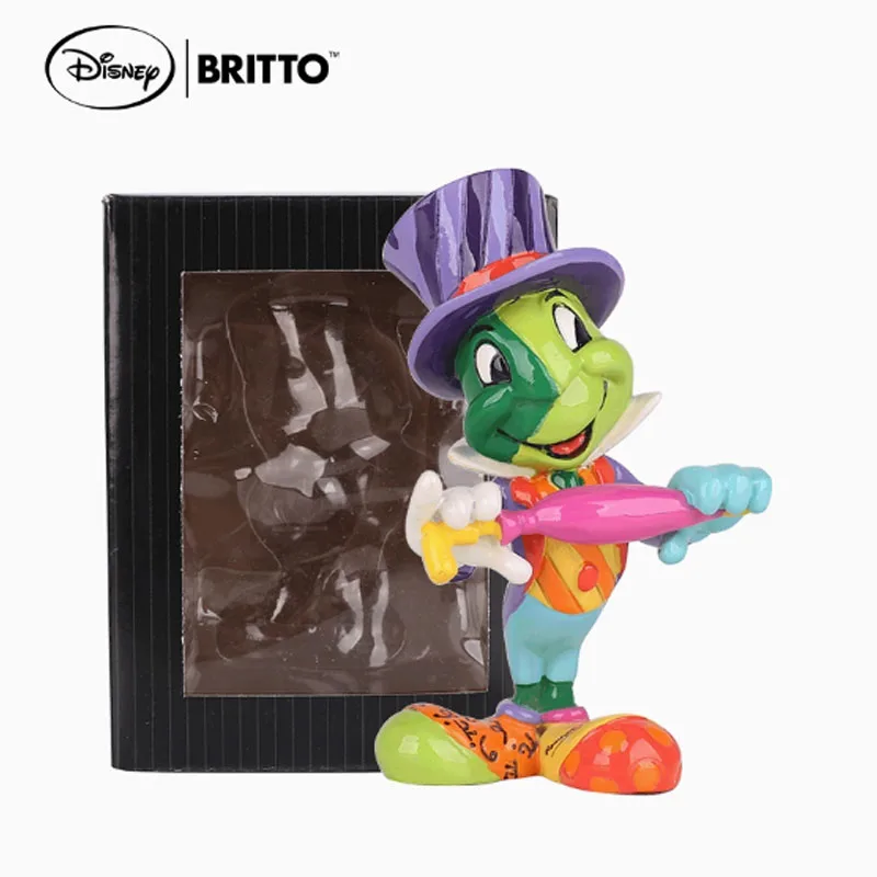 디즈니 오리지널 차고 키트 피노키오 미니 크리켓 Jiminy 83MM 애니메이션 액션 피규어 소년 선물 모델 용 장난감