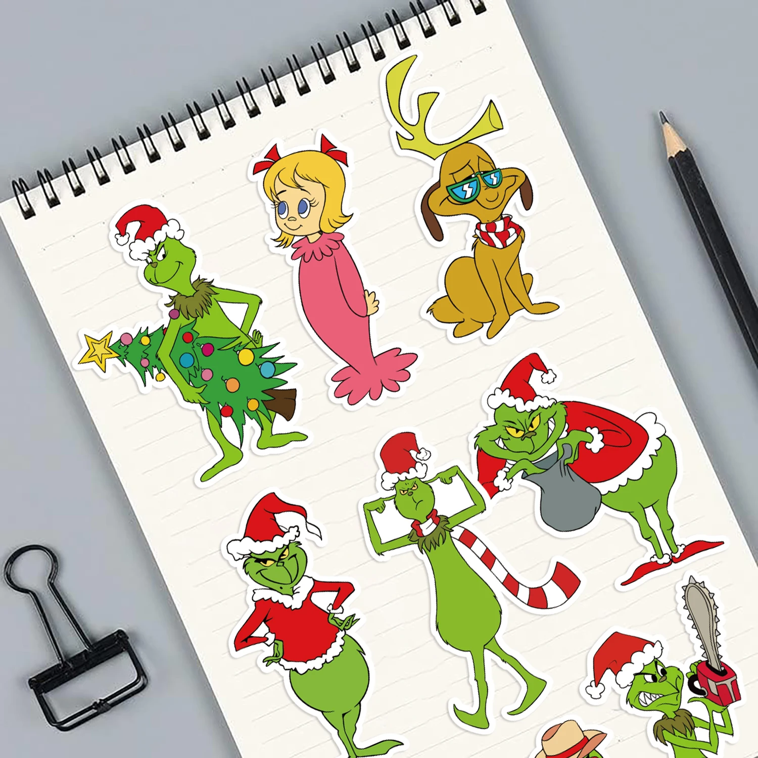 8 個グリーンモンスターパズルステッカー日記ラップトップ荷物スケートボード漫画ステッカー楽しいクラシックギフト装飾