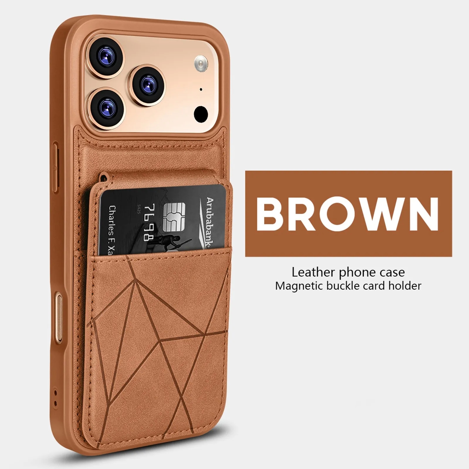 

High End Leather Wallet Phone Case For iPhone 17 16 15 14 13 12 Pro Max 17 Air 16 15 14 Plus Flip Card Holder Pocket Hard Cover