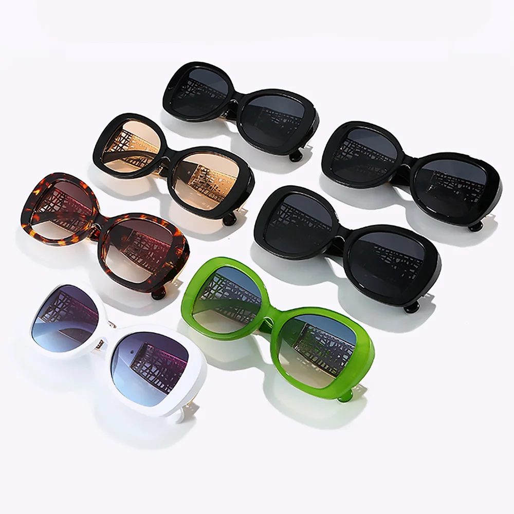 2025 خمر الفاخرة مصمم مربع النظارات الشمسية النساء الرجال موضة المتضخم نظارات شمسية الرجعية في الهواء الطلق القيادة الرجعية الظل UV400 #6