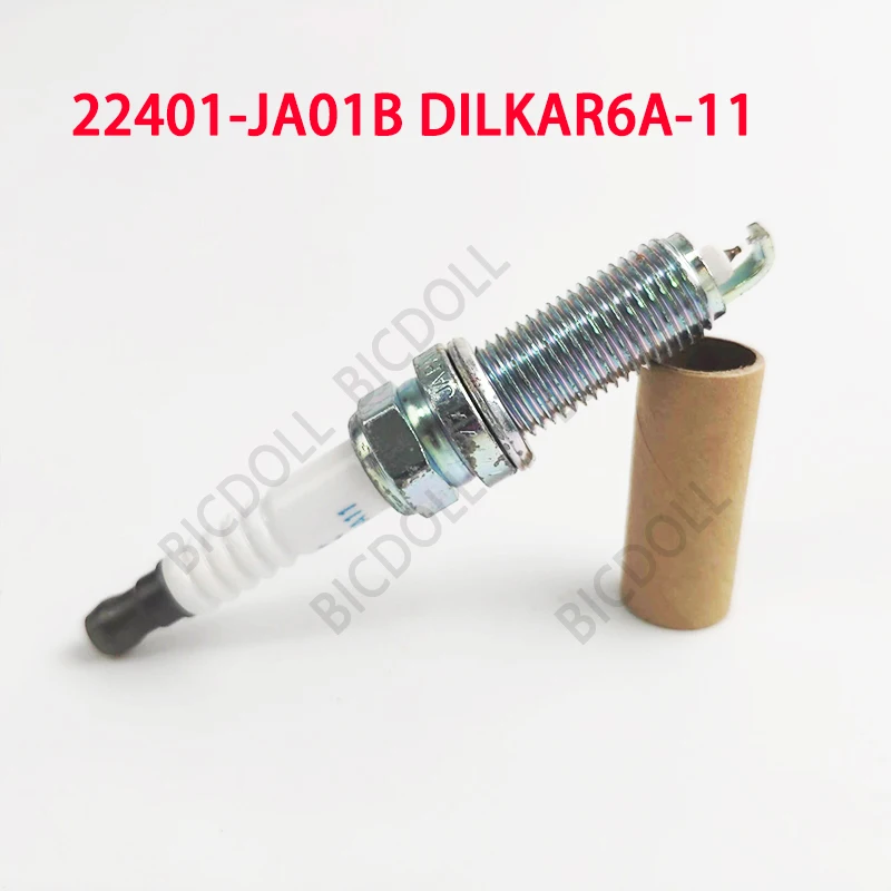 

4/6PCS Iridium Spark Plug 22401-JA01B DILKAR6A-11 for Nissan Alitma Sentra 2.0L 2.5L Rogue Cube DILKAR6A11