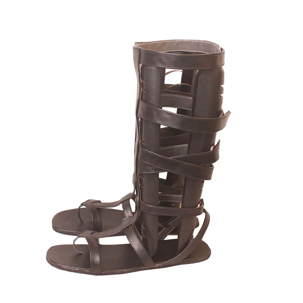 Blue Eye Samurai Mizu Cosplay Boots Leather Sandals Custom Made