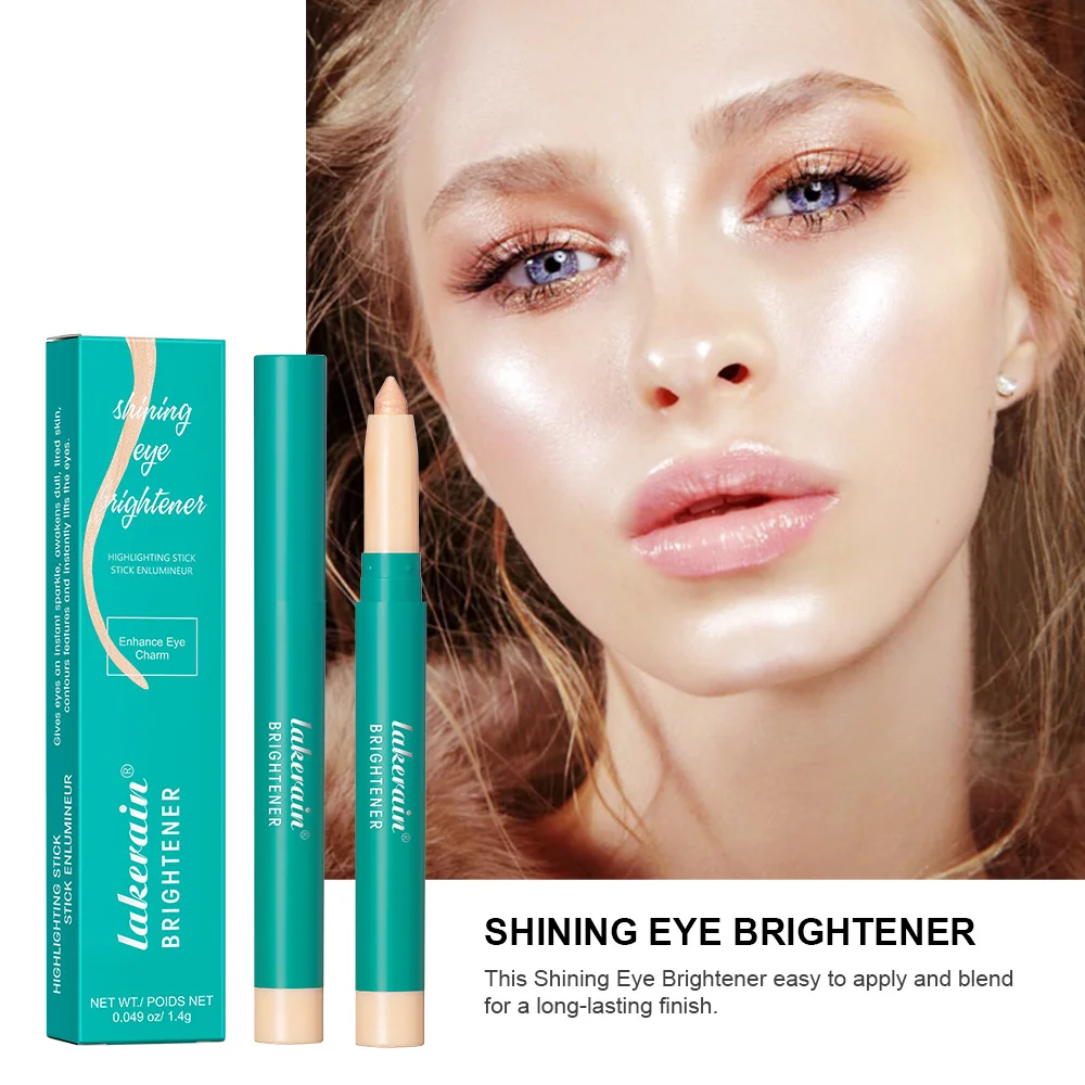 Lakerain-防水シルクワーム蛍光ペン、長持ちする真珠蛍光ペン、細かいフラッシュ、スリーパー、4色選択