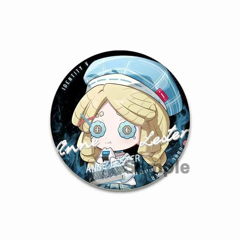 Fans Collection Popular Game Identity V Brooches Tinplate Cartoon Cosplay Badge Pins Backpacks Bag Ornament Accessory 32/44/58mm