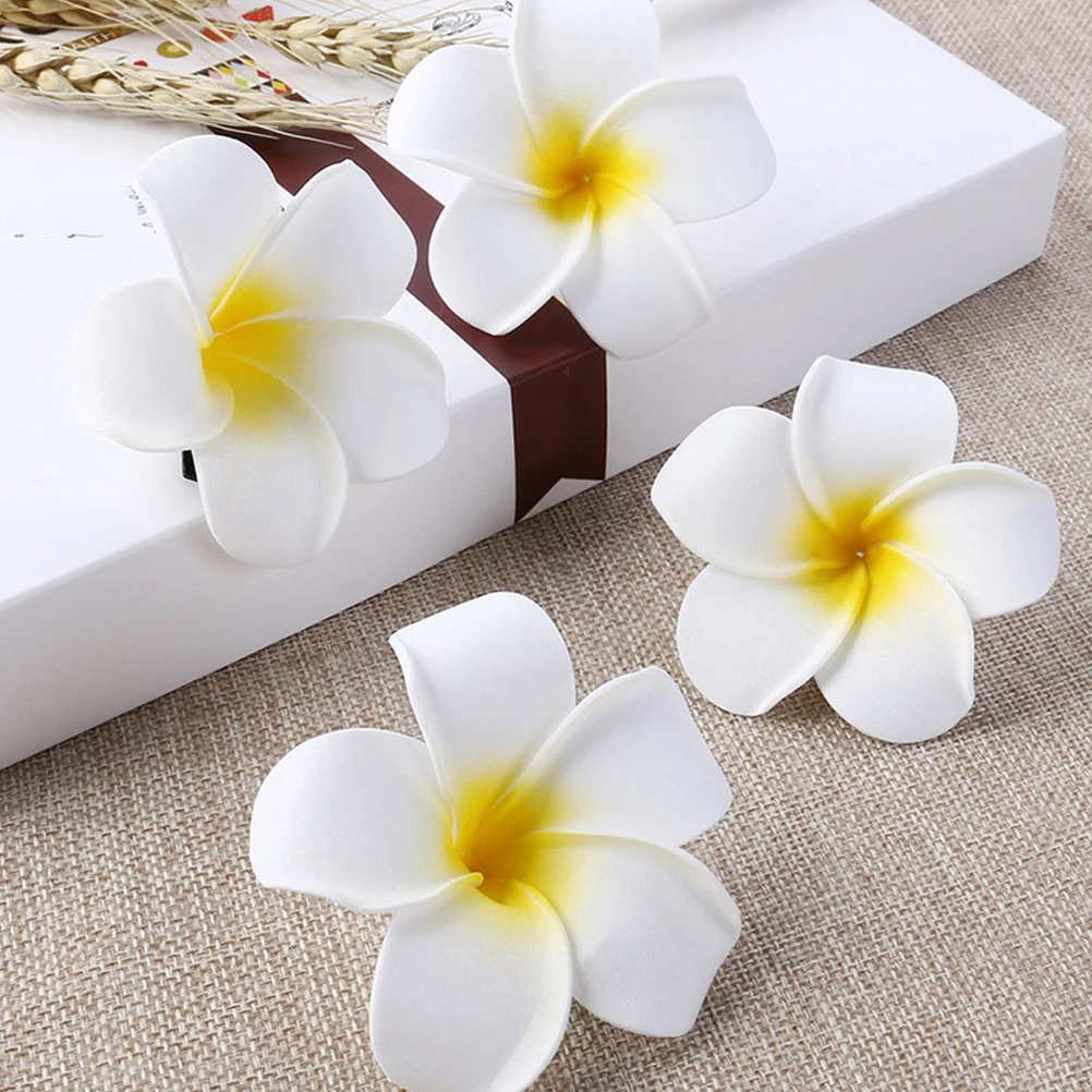 

24Pcs Hawaiian Flower Hair Clips Simple Fashion Design for Parties Celebrations and Everyday Use Plumeria Hair Clip