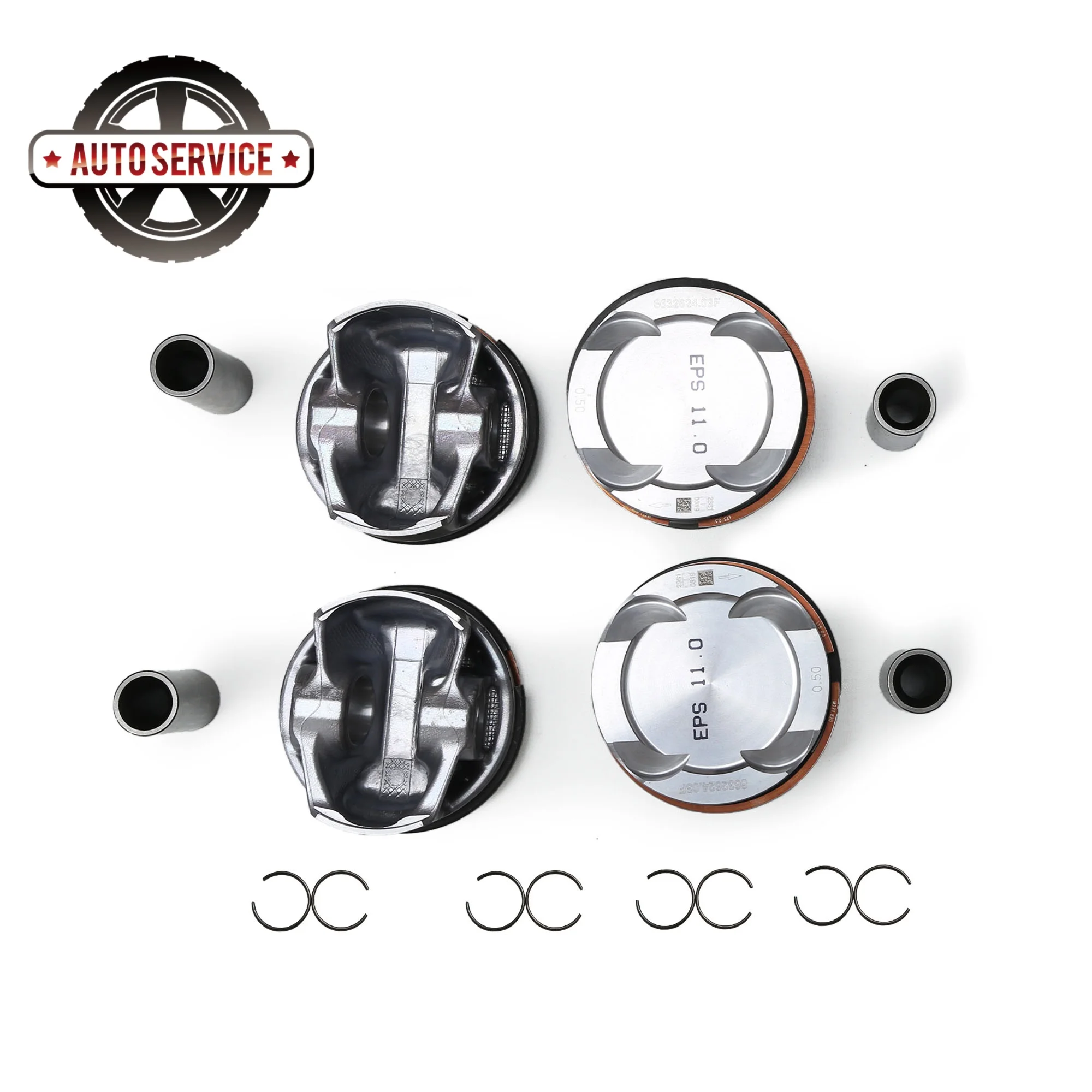 Pistons & Rings Set enlarged 0.50mm Fit for BMW1 2 3 4 5 6 7 X1 X3 X4 Z4  320i 430i 520i 730i X3 X4 Z4 Mini F56 F57 11259468870