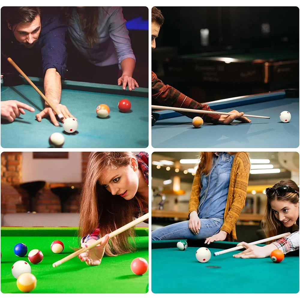 Professional Snooker Cue Ball Spot Measle Pool Billiard Practice Training Balls Red 6 Dot Spot Pool Standard 2-1/4\