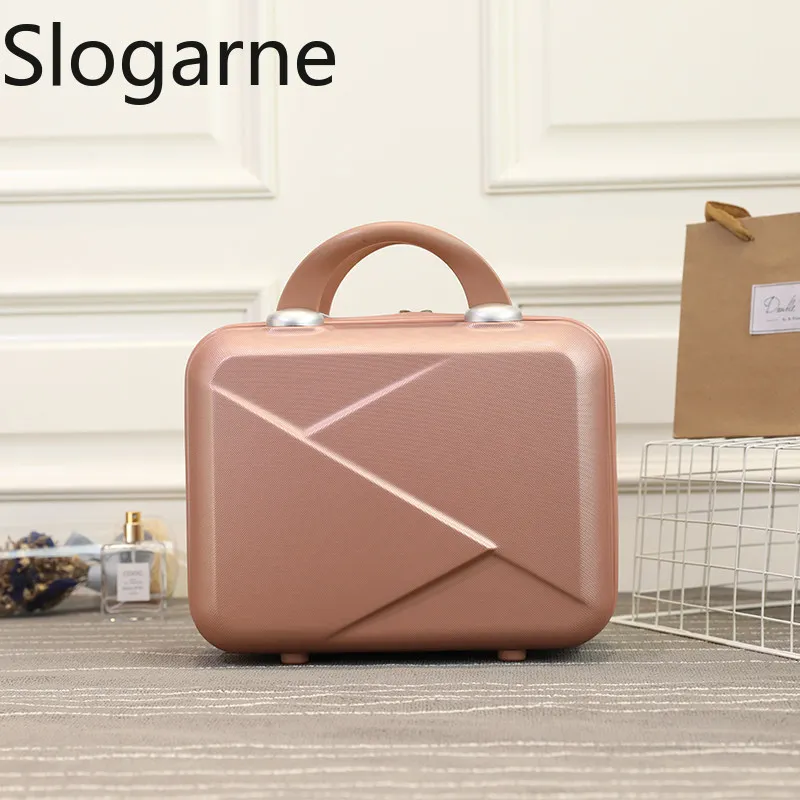 New 14 Inch Cosmetic Box Women Fashion Suitcase Portable Storage Box Unisex Mini Travel Suitcase Portable Luggages Bags Gifts
