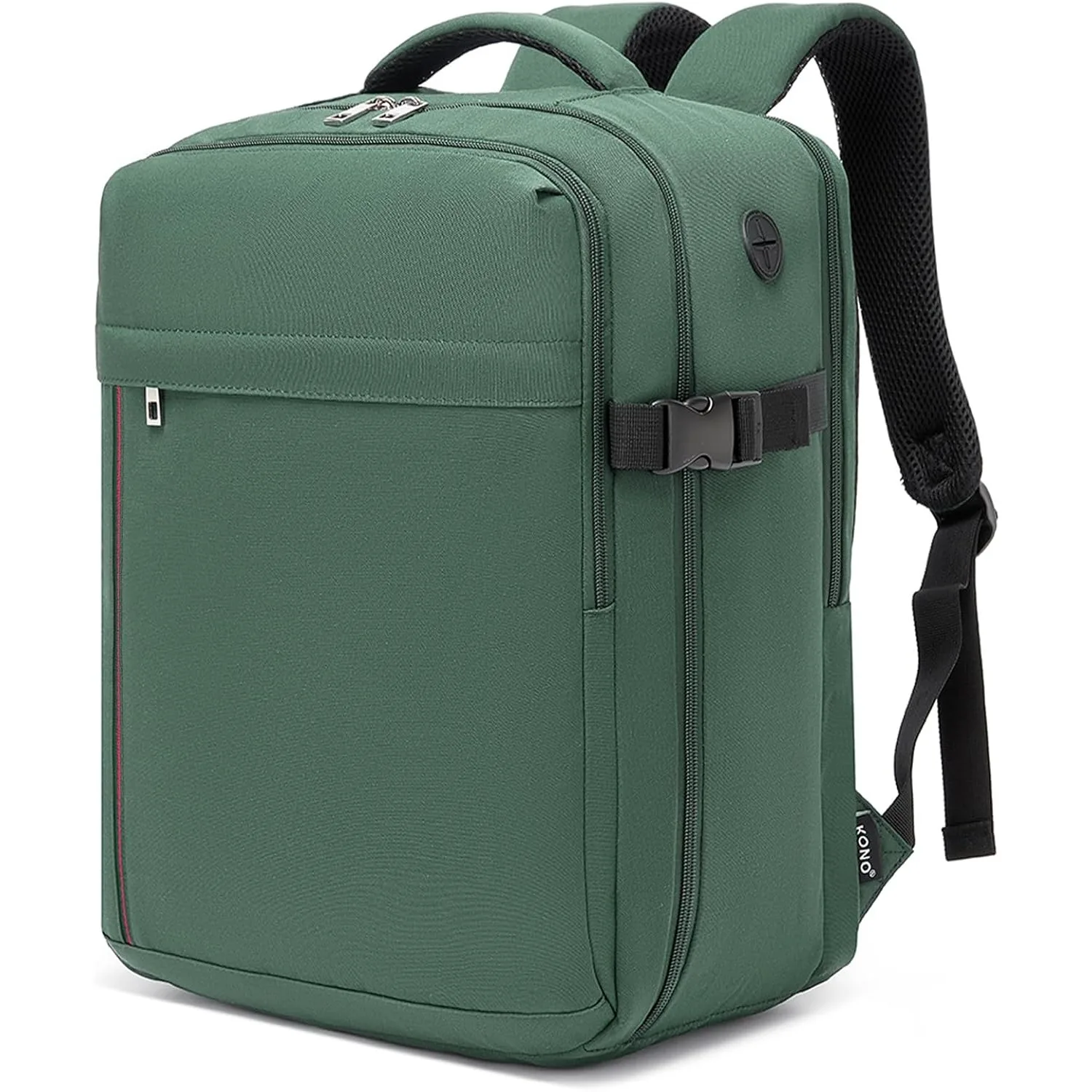 KONO Ryanair & Eurowings Handgepäck-Rucksack 40x30x20 cm 24L 500g mit USB-Ladeanschluss