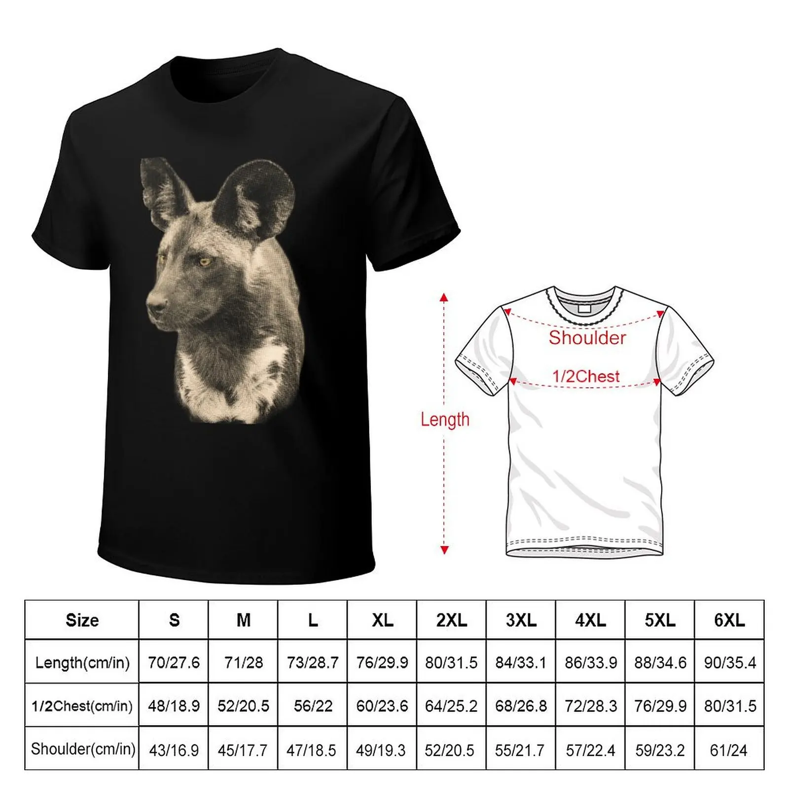 African Painted Dog T-Shirt shirts graphic tee summer tops essential t shirt oversizeds t shirt for men