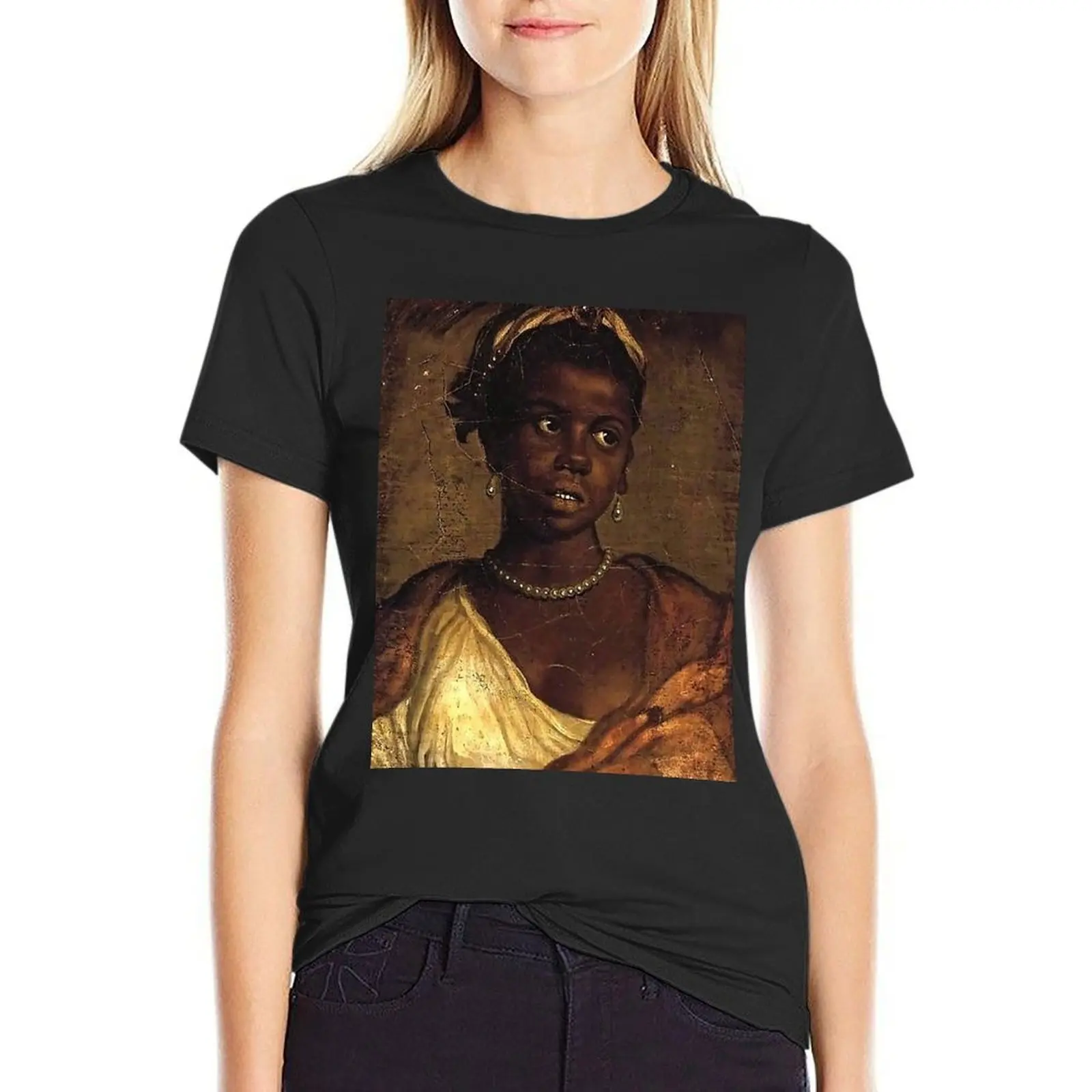 Portrait of a Moorish Woman - Paolo Veronese T-Shirt blanks lady clothes Womens clothing