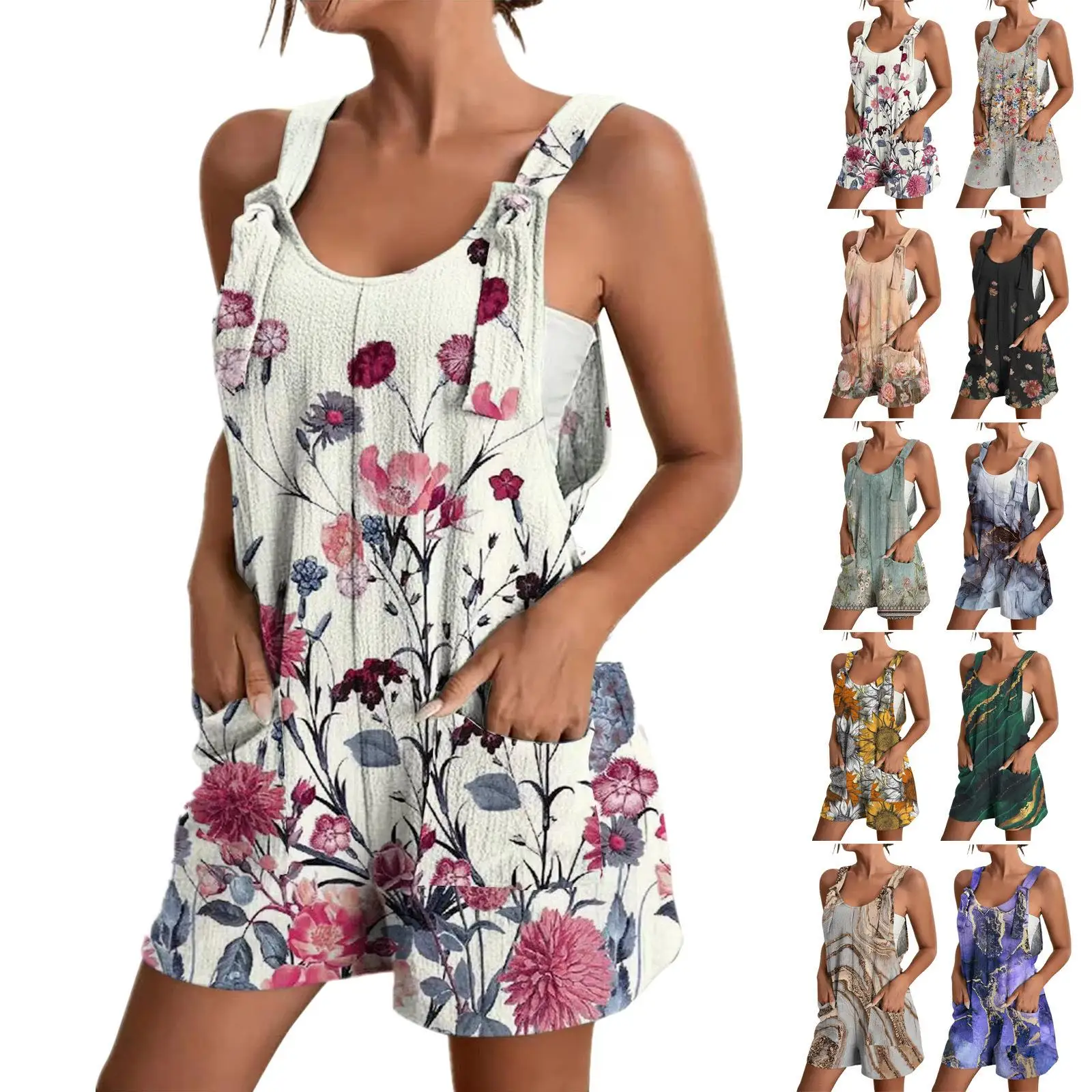 

Tprint Collar Csole ket Jumpsuit Women's ort Pants Middle Waist Design No Brand Registered Trademark 202 Autumn Faion