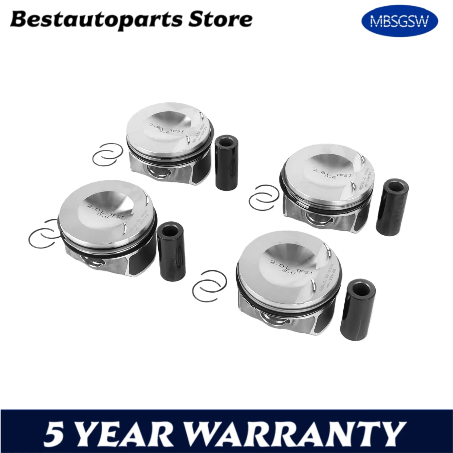 EA888 2.0 Engine Piston & Rings Kit Φ82.5mm 23mm 06H107065DM For VW Tiguan AUDI A4 A5 Q3 Q5 TT 2.0T