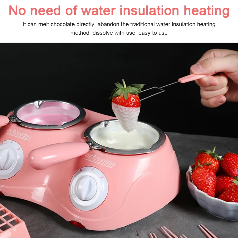 Long Handle DIY Scented Candle Soap Butter Electric Chocolate Melting Pot with Mold Heating Candy Wax Melanie poudre visage