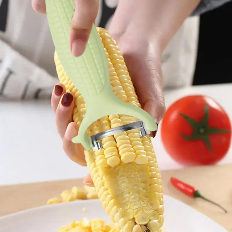 Corn Cob Stripper Tool Corn Peeler Stripper Stainless Steel Splitter Tool Cob Corn Thresher Stripping Tool Corn Cutter Off Cob