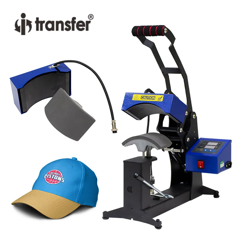 Heat Transfer Cap Press Machine Functional Parts 9-in-1 Hat Printing and Pressing Machine