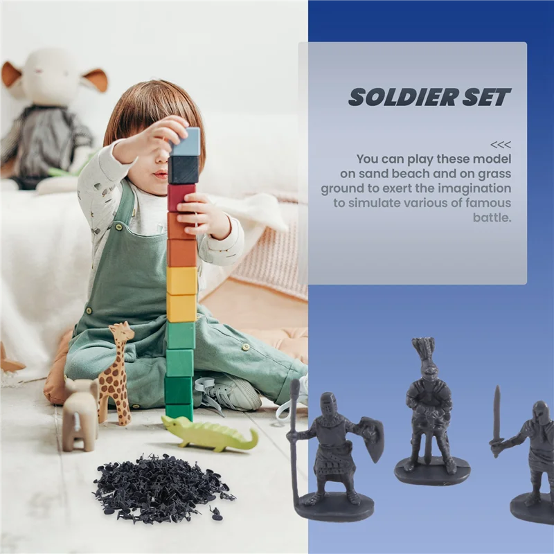 AS96-1:72 200/セットプラスチック古代兵士フィギュア古風な兵士男性剣士アクションフィギュア DIY 戦争シーン
