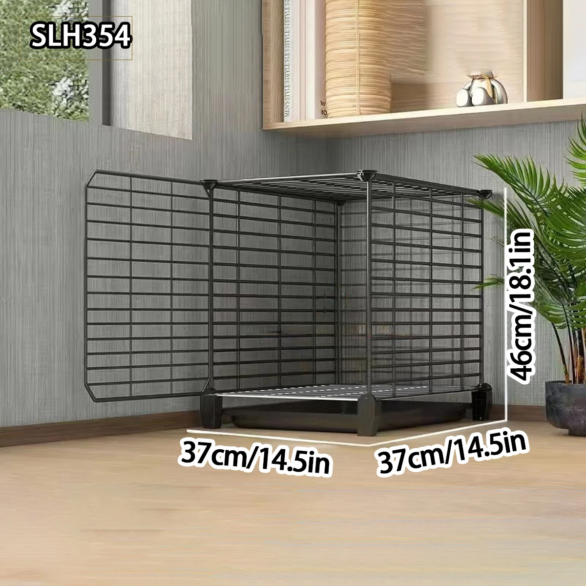 قفص أرنب داخلي كبير مع مرحاض وتنظيف النفايات التلقائي للاستخدام المنزلي، ومناسب أيضًا لخنازير غينيا والحيوانات الصغيرة الأخرى #3